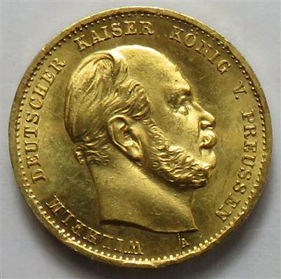 Preussen, Wilhelm I. 1871-1888, GOLD - Mince a medaile