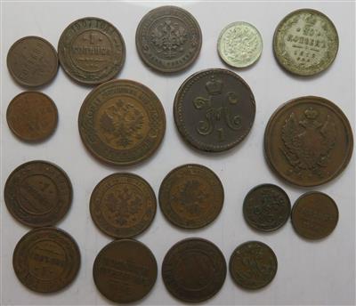 Russland (ca. 18 Stk., davon 2 AR) - Münzen und Medaillen