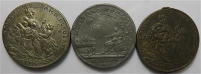 Teuerung (3 Stk. AE/MET Jetons) - Coins and medals