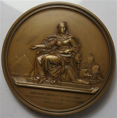 Wiener HauptmünzamtSuezkanaleröffnung, Besuch des Kaisers in Ägypten - Mince a medaile