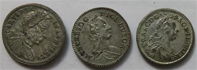 1 Kreuzer 1738, 1746, 1753 - Mince a medaile