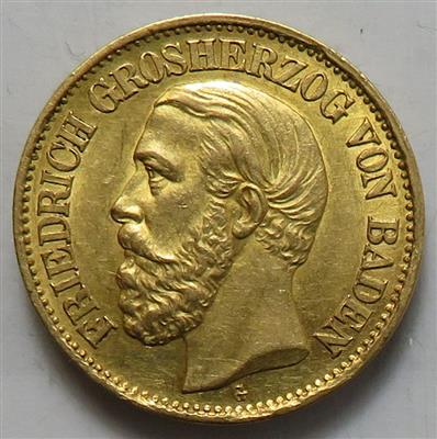 Baden, Friedrich I. 1852-1907GOLD - Coins and medals