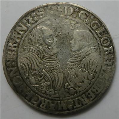 Brandenburg- Ansbach und Bayreuth, Georg v. Ansb. und Albrecht v. Bayr. 1536-1543 - Münzen und Medaillen