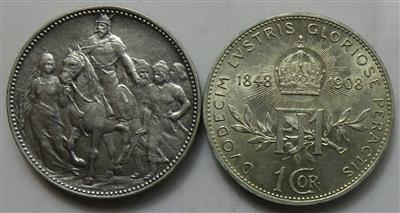 Franz Josef I. (ca. 100 Stück, davon ca. 21 AR) - Coins and medals