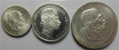 Franz Josef I. (ca. 17 Stück AR) - Monete e medaglie