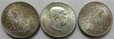 Franz Josef I. (ca. 21 Stück AR) - Münzen und Medaillen