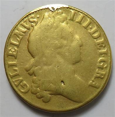 Großbritannien, William III. 1694-1702 GOLD - Coins and medals
