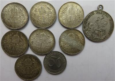 International (ca. 24 Stück, davon ca. 22 AR) - Coins and medals
