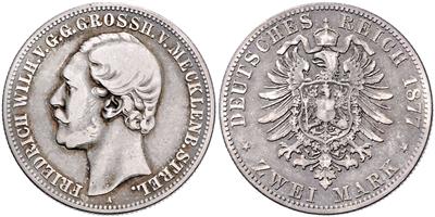 Mecklenburg-Strelitz, Friedrich Wilhelm 1860-1904 - Coins and medals