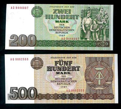 Papiergeld DDR (10 Stück) - Münzen und Medaillen