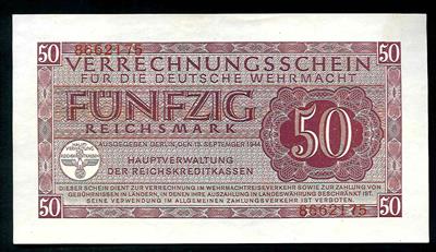 Papiergeld deutscher Weltkrieg (6 Stück) - Münzen und Medaillen