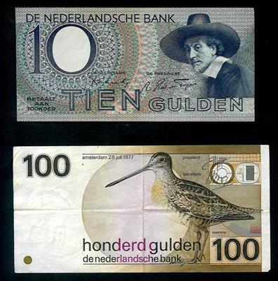 Papiergeld Niederlande (2 Stück) - Coins and medals