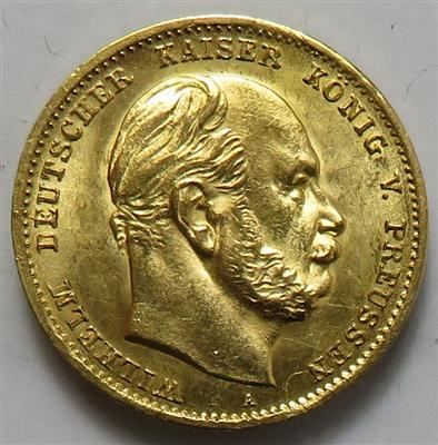 Preussen, Wilhelm I. 1861-1888 GOLD - Mince a medaile