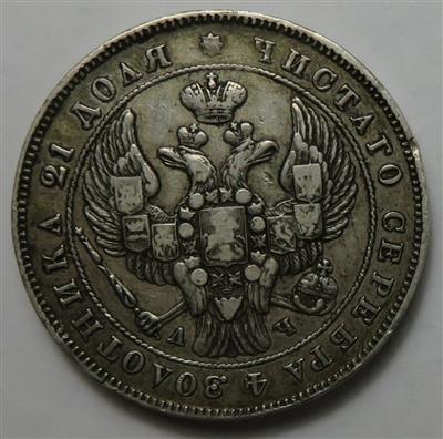 Rußland, Nikolaus I. 1826-1855 - Mince a medaile