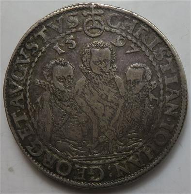 Sachsen, A. L., Christian II., Johann Georg und August 1591-1611 - Monete e medaglie