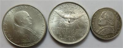 Vatikan (12 Stück, davon 5 AR) - Coins and medals
