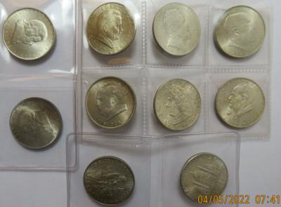 1. Republik (10 Stück AR) - Coins and medals