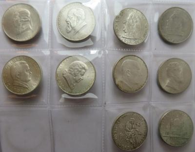 1. Republik, Doppelschillinge (10 Stück AR) - Monete e medaglie