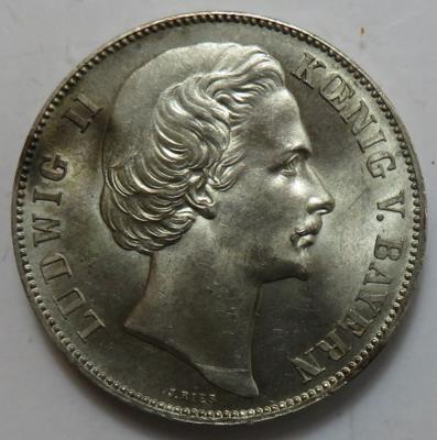 Bayern, Ludwig II. 1864-1886 - Münzen und Medaillen