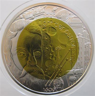 Bimetall Niobmünze Jahr der Astronomie - Münzen und Medaillen