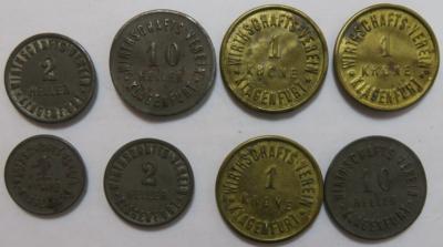 Klagenfurt, Wirtschafts-Verein (8 Stück) - Münzen und Medaillen