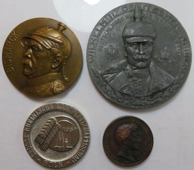 Medaillen Deutschland (4 Stück AE/MET) - Coins and medals
