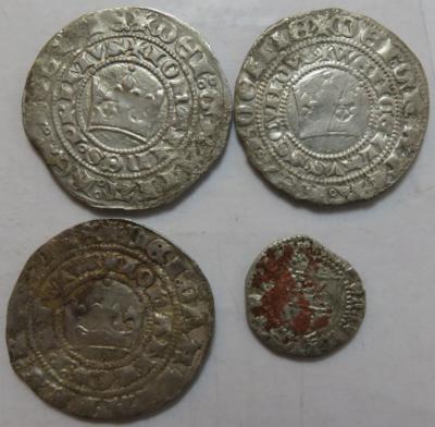 Mittelalter (4 Stück AR) - Münzen und Medaillen