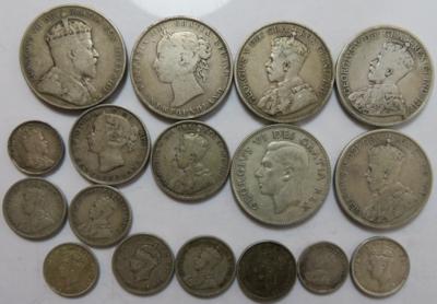 Neufundland und Kanada (ca. 68 Stück AR) - Monete e medaglie