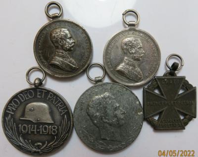 Orden (5 Stück, davon 2 AR) - Monete e medaglie