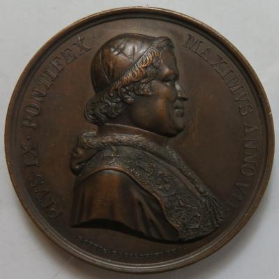 Papst Pius IX. 1846-1870, Via Appia 1852 - Coins and medals
