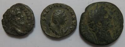 Römische Kaiserzeit (ca. 19 Stück, davon 1 AR) - Monete e medaglie