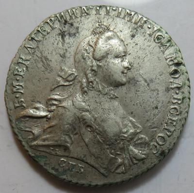 Rußland, Katharina II. 1762-1796 - Mince a medaile