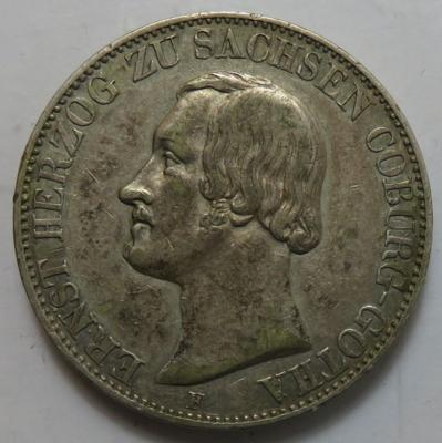Sachsen- Coburg- Gotha, Ernst II. 1844-1893 - Coins and medals