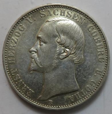 Sachsen- Coburg- Gotha, Ernst II. 1844-1893 - Monete e medaglie