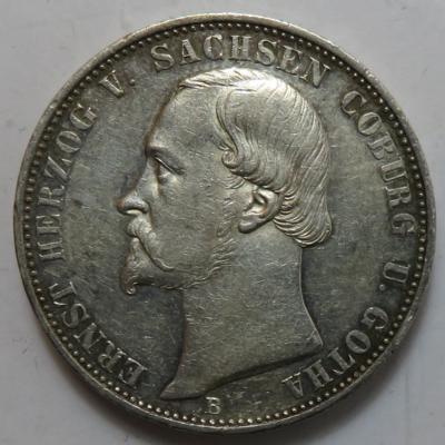 Sachsen- Coburg- Gotha, Ernst II. 1844-1893 - Mince a medaile