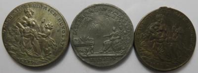 Teuerung (3 Stück AE/MET Jetons) - Münzen und Medaillen