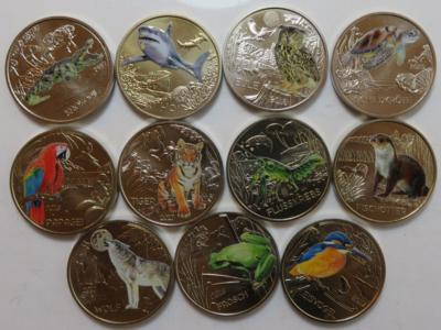 Tiertaler (11 Stück) - Münzen und Medaillen