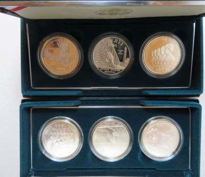 U. S. A.- Veterans Commemorative Set 1994 (2 Sätze) - Münzen und Medaillen