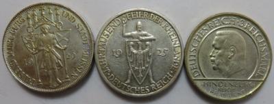 Weimarer Republik (3 Stück AR) - Monete e medaglie
