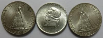 1. Republik (ca. 23 Stk., davon ca. 21 AR) - Monete e medaglie