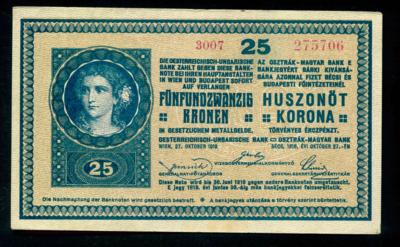 25 Kronen 1918 - Mince a medaile
