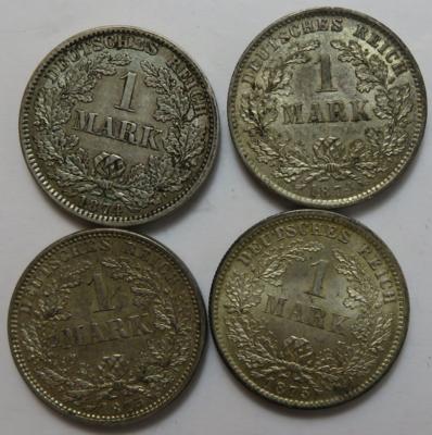 Deutsches Reich (4 Stk. AR) - Monete e medaglie