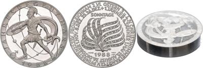 Dickabschlag der Kalendermedaille 1988 - Monete e medaglie