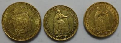 Franz Josef GOLD (3 Stk.) - Mince a medaile