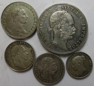 Franz Josef und seine Zeit (5Stk. AR) - Münzen und Medaillen
