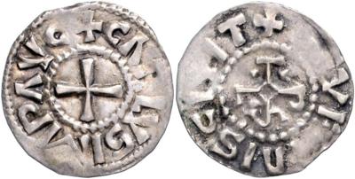 Karolinger, Karl d. Kahle 840-877 - Mince a medaile
