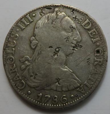 Mexiko, Carlos III. 1759-1788 - Mince a medaile