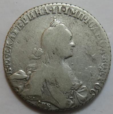 Rußland, Katharina II. 1762-1796 - Mince a medaile