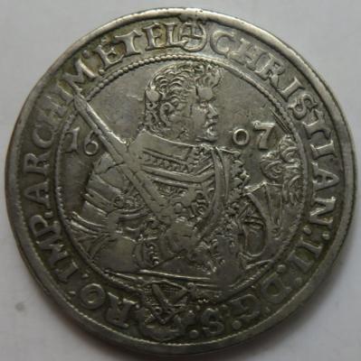 Sachsen, A. L., Christian II., Johann Georg I. und August 1601-1611 - Mince a medaile