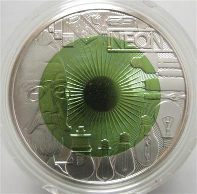 Bimetall Niobmünze Faszination Licht - Mince a medaile